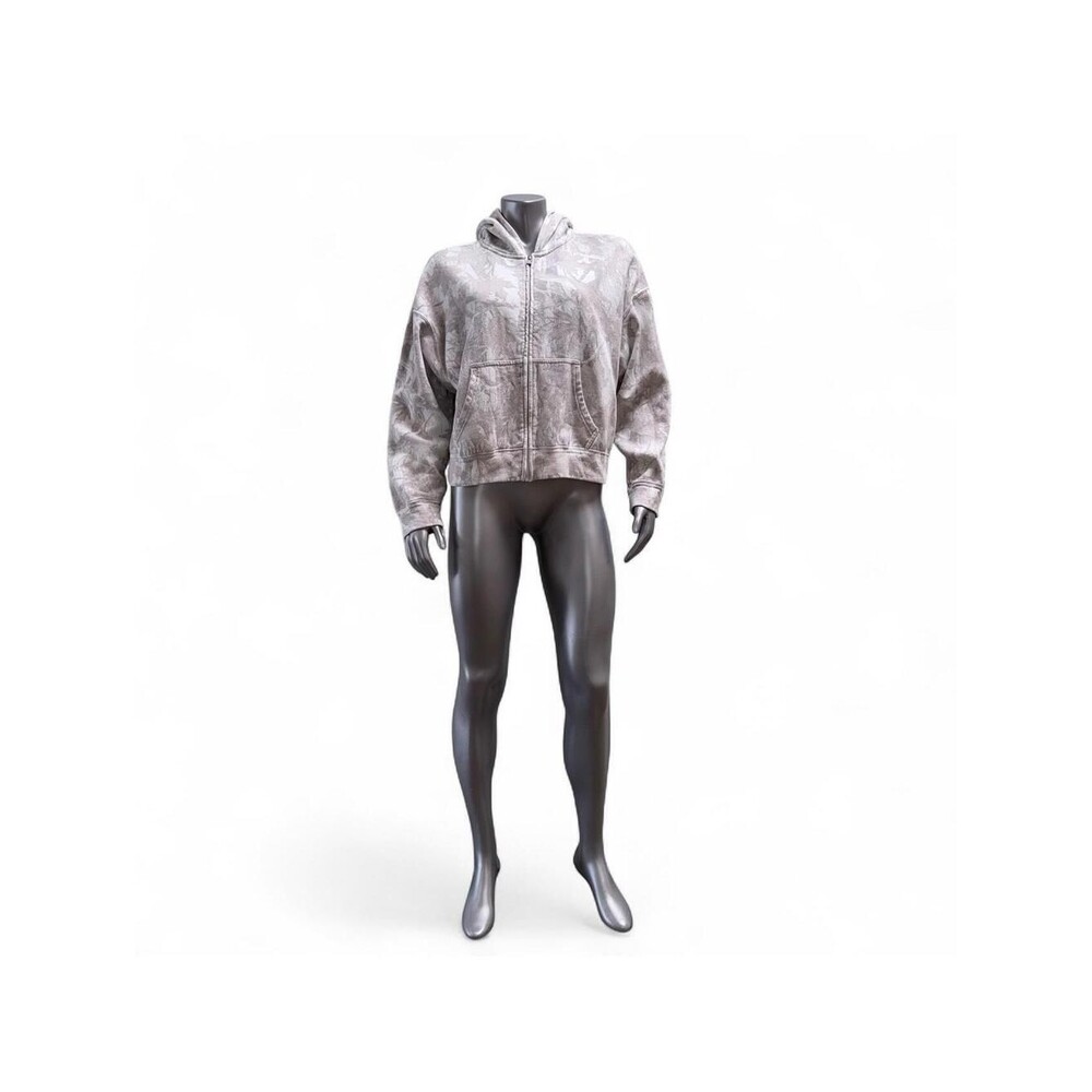 Hollister Wash Tie-Dye / Leaf Print Full-Zip Hoodie - Size S